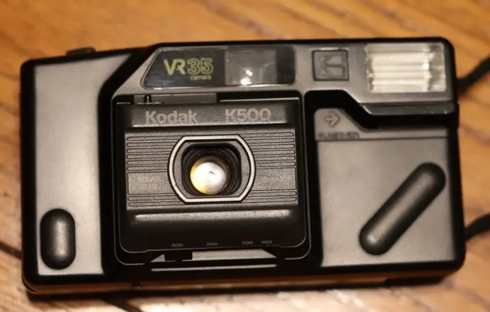 Kodak VR35 K500 35mm Point & Shoot Film Camera Fixed Focus Flash Black - Parts